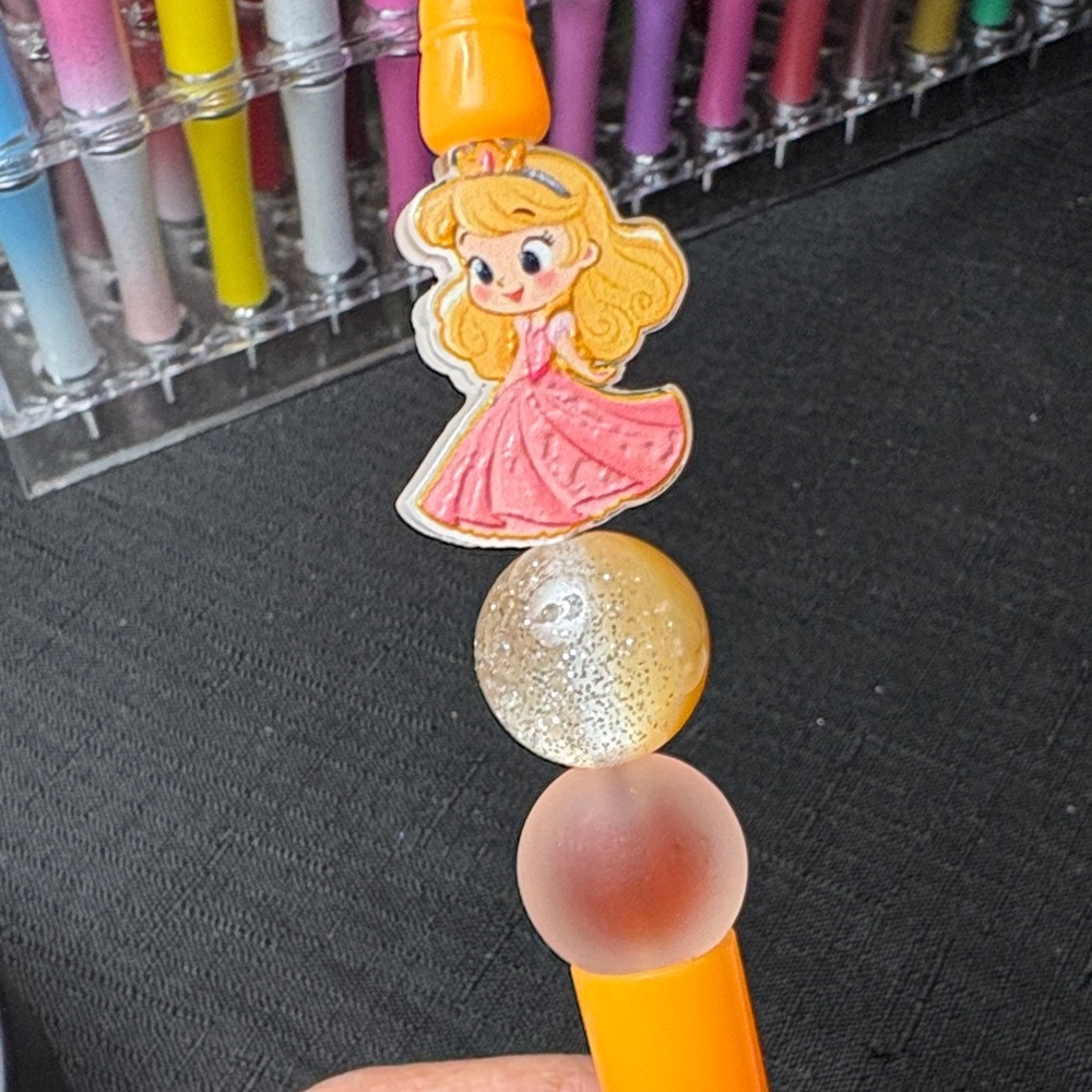 Princess Themed Orange Pen
